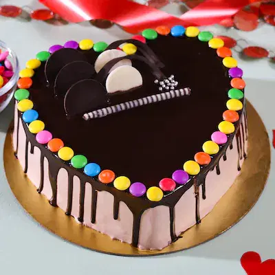 Sprinkeled gems cake