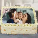 Square shape butterscoch photo cake – image 1