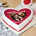 sweet red heart velvet cake – image 1