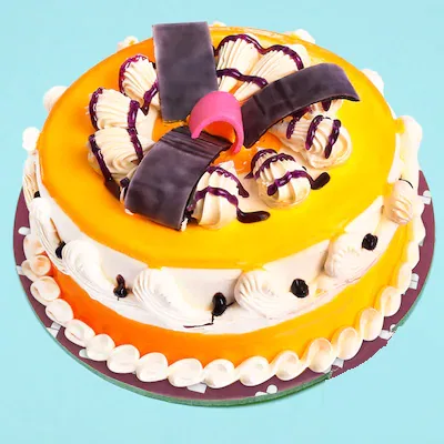 Tropical mango cake