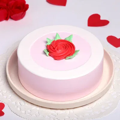 vanilla rose cake