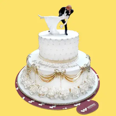 Wow Gold Wedding Cake