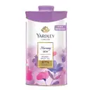 Yardley London Morning Dew Perfumed Talc Pwder for Women with Calcium Carbonate, Magnisium Carbonate, Fragrance, Dipropylene Glycol, Calcium Silicate, Triclosan, Pack of 1, 250g – image 1