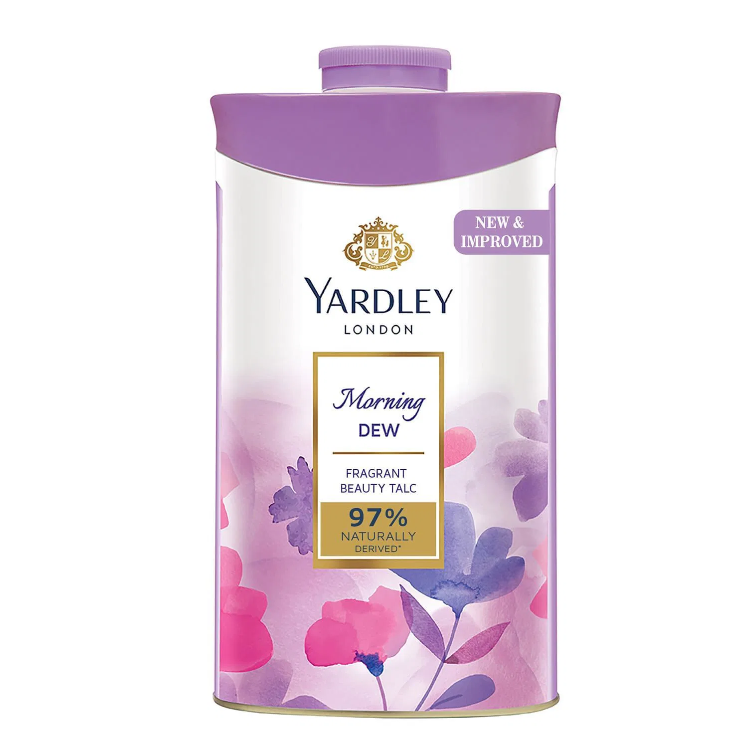 Yardley London Morning Dew Perfumed Talc Pwder for Women with Calcium Carbonate, Magnisium Carbonate, Fragrance, Dipropylene Glycol, Calcium Silicate, Triclosan, Pack of 1, 250g