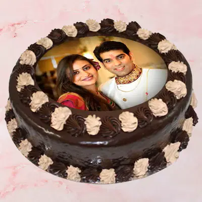 yummy chocolate photo cake