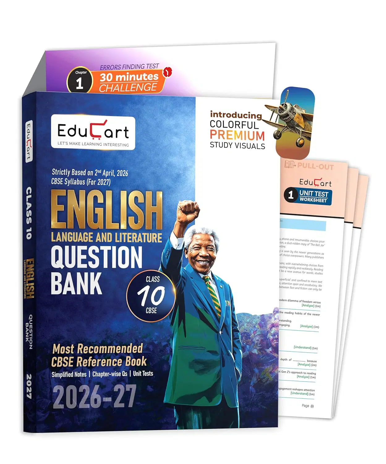 Educart CBSE Class 10 English Question Bank 2026-27 | Chapterwise