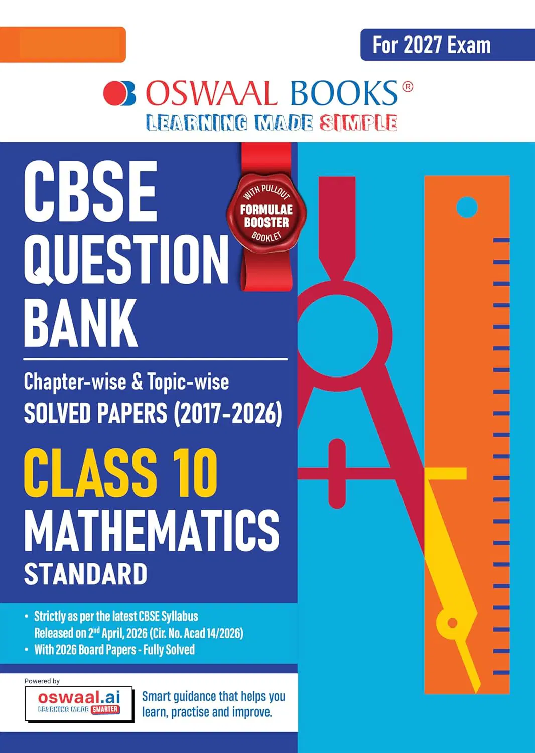 Oswaal CBSE Class 10 Mathematics (Standard) Question Bank