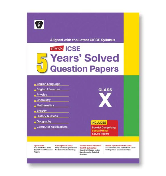 Frank ICSE 5 Previous Years Solved question Papers Class 10 2026-27