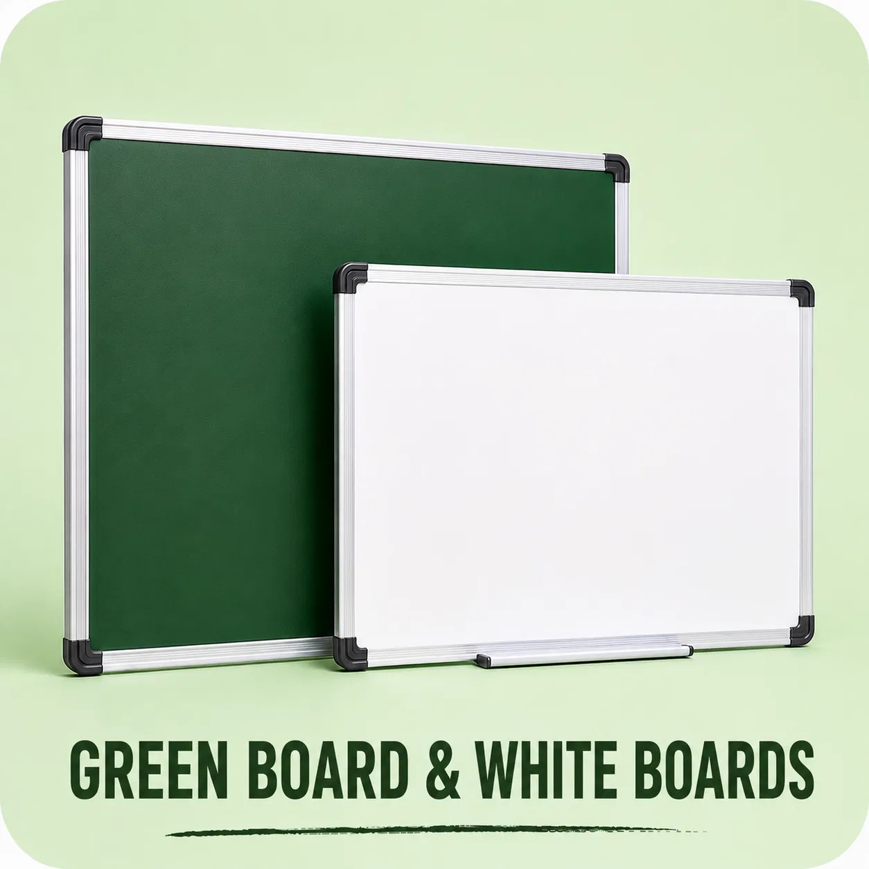 White and Green Boards