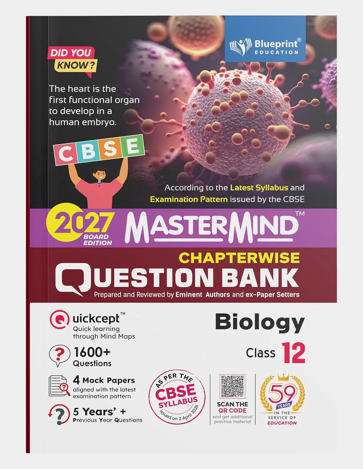 Mastermind CBSE Class 12 Biology Question Bank 2027