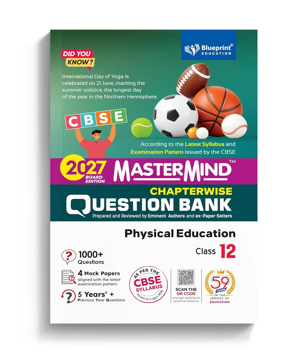 Mastermind CBSE Physical Education Class 12 Question Bank Exam 2027