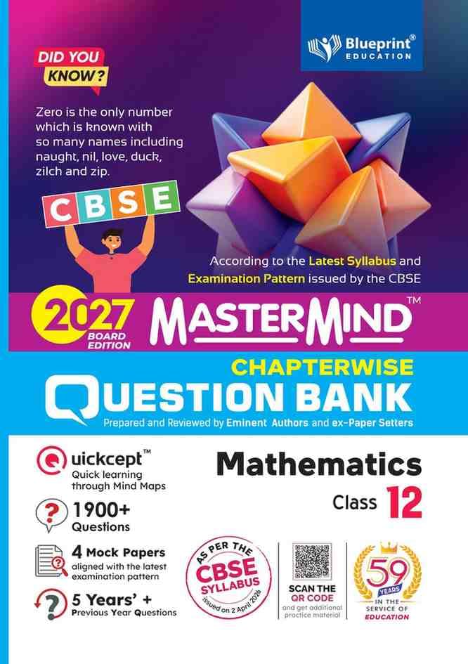 Mastermind CBSE Class 12 Maths Question Bank 2027