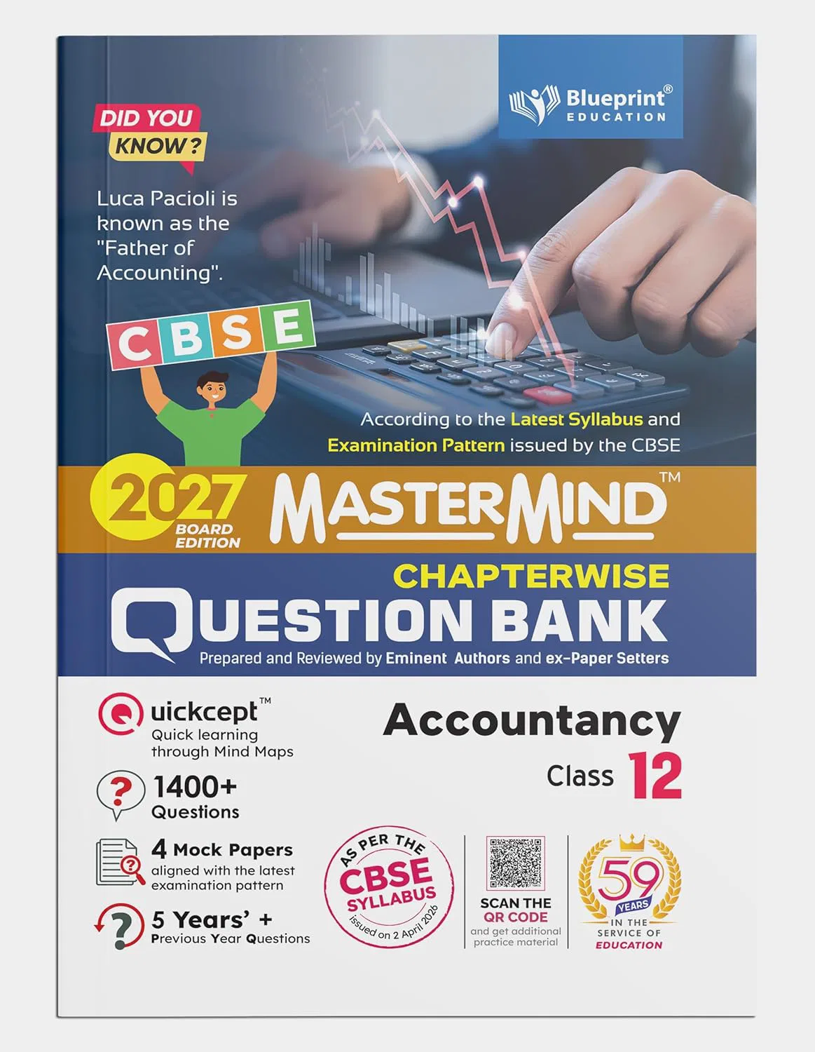 Mastermind CBSE Class 12 Accountancy Question Bank Exam 2027