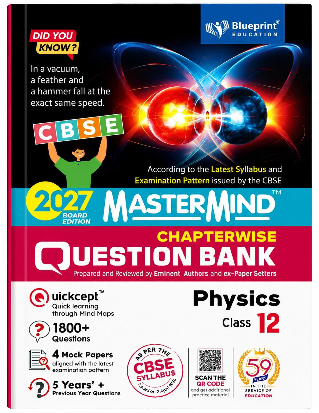 astermind CBSE Class 12 Physics Question Bank Exam 2027