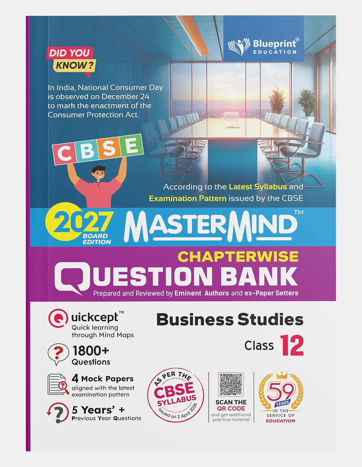 Mastermind CBSE Class 12 Business Studies Question Bank Exam 2027