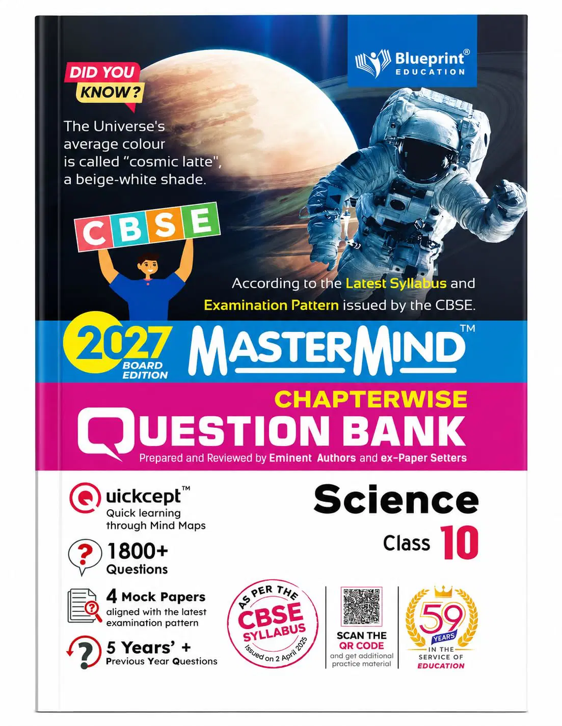 Mastermind CBSE Class 10 Science Question Bank Exam 2027