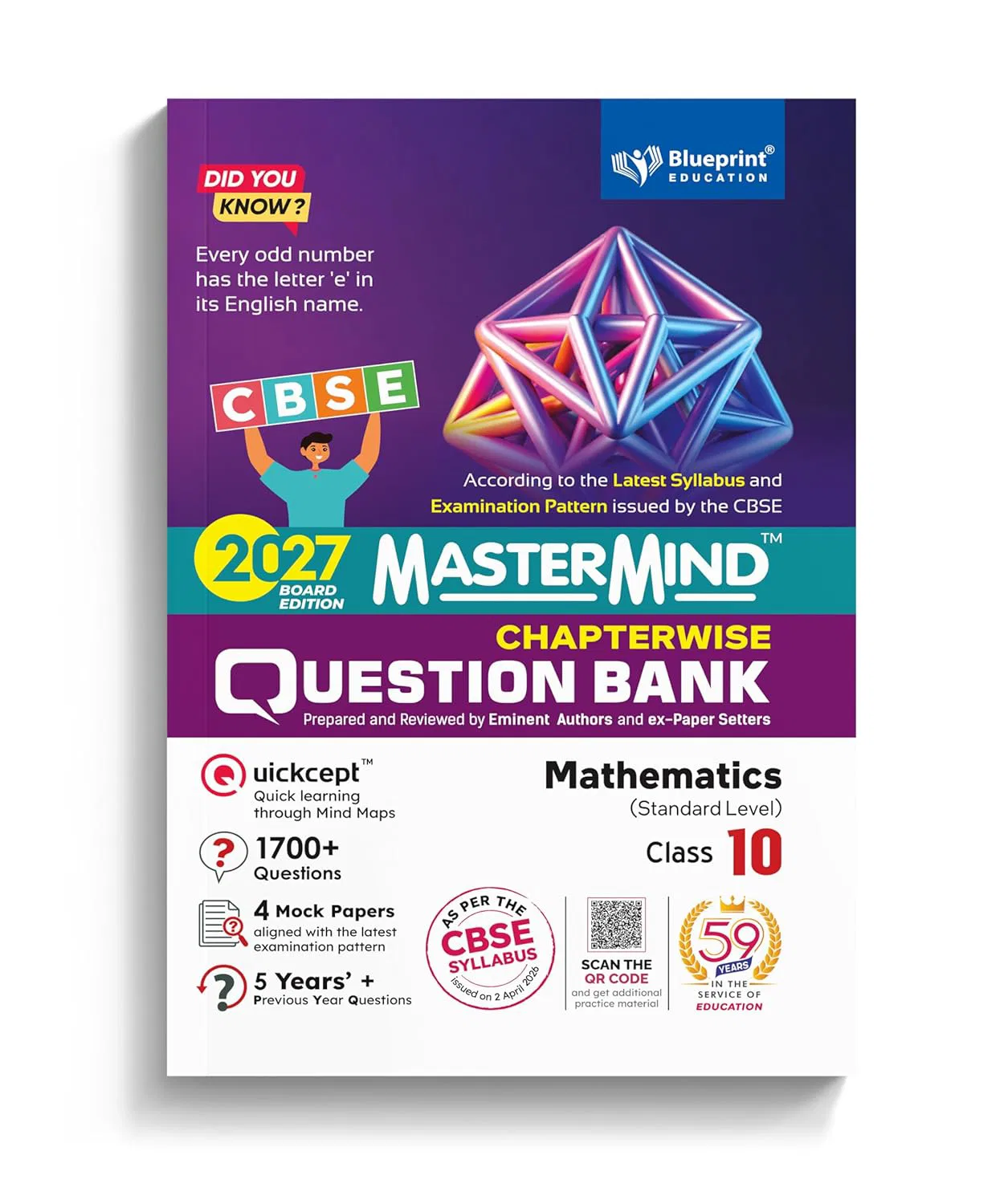 Mastermind CBSE Class 10 Math Standard Question Bank Exam 2027