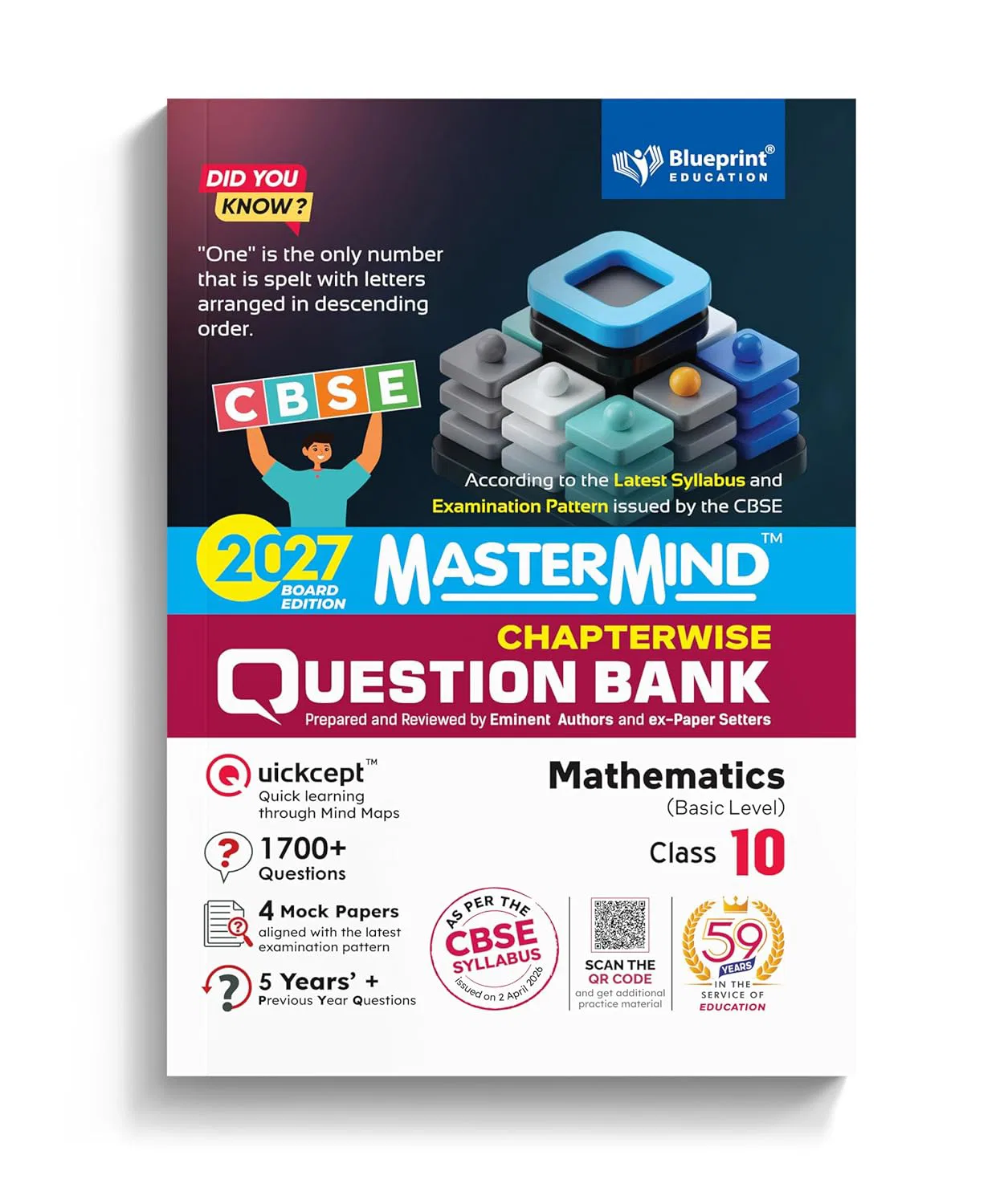 Mastermind CBSE Class 10 Math Basic Question Bank Exam 2027