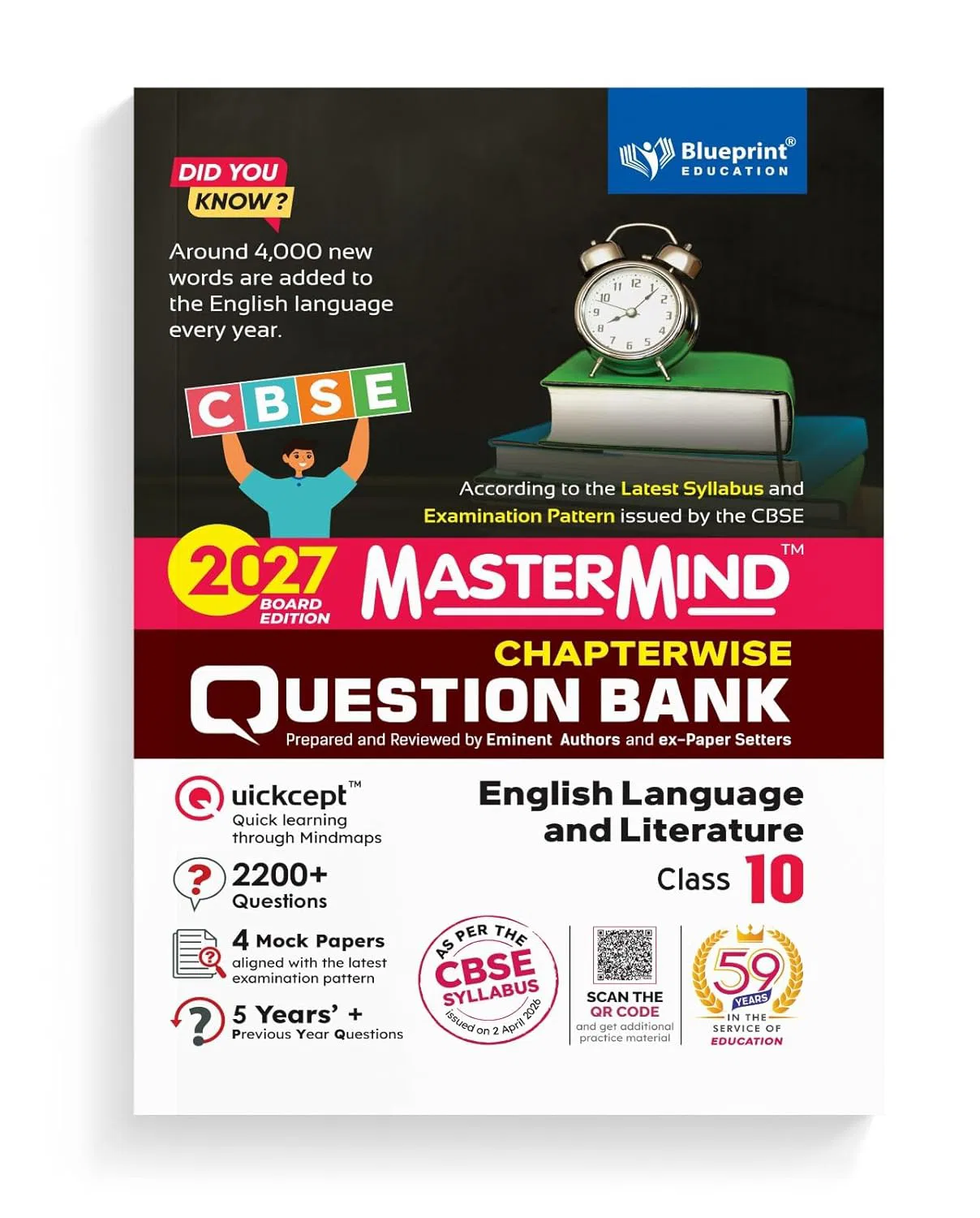 Mastermind CBSE Class 10 English Question Bank Exam 2027