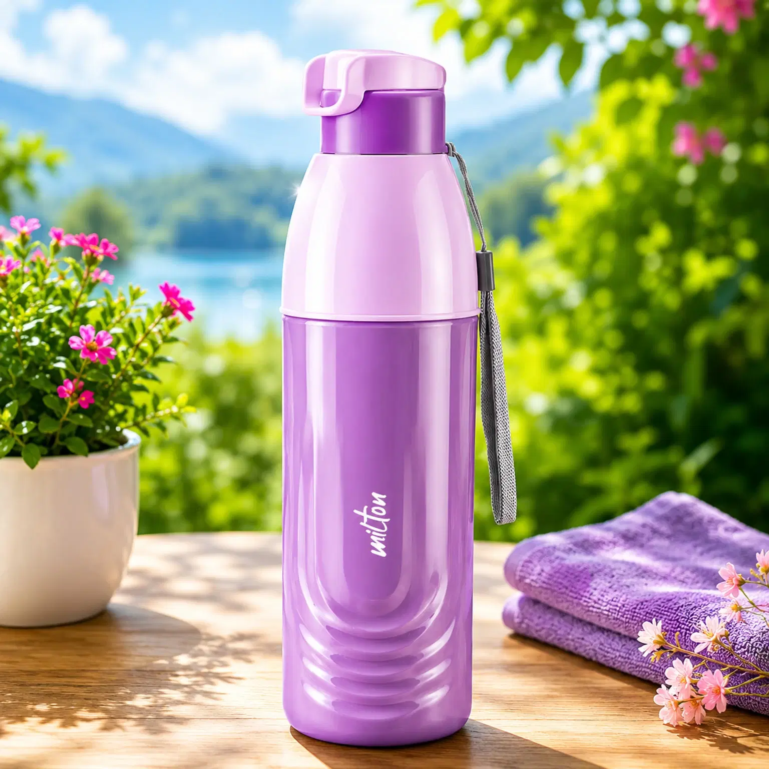 Milton Kool Nectar 900 Plastic Insulated Water Bottle, 700 ml