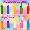 Graphene 10 Rangoli Colour Powder Tube Kit Bottles – image 3