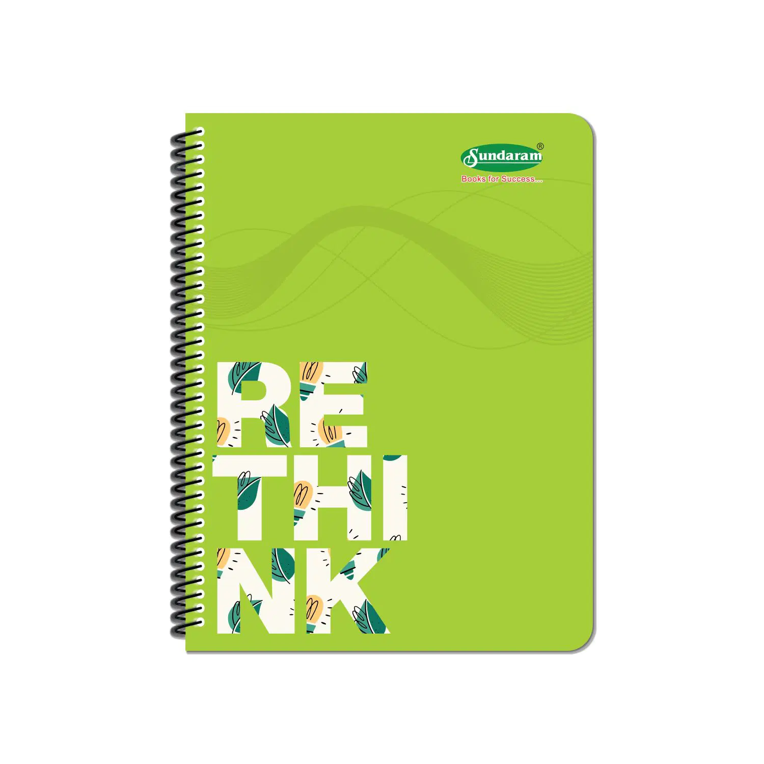 Sundaram A4 Spiral Regiter – 300 Pages Unrulled/Plain Bright White Paper