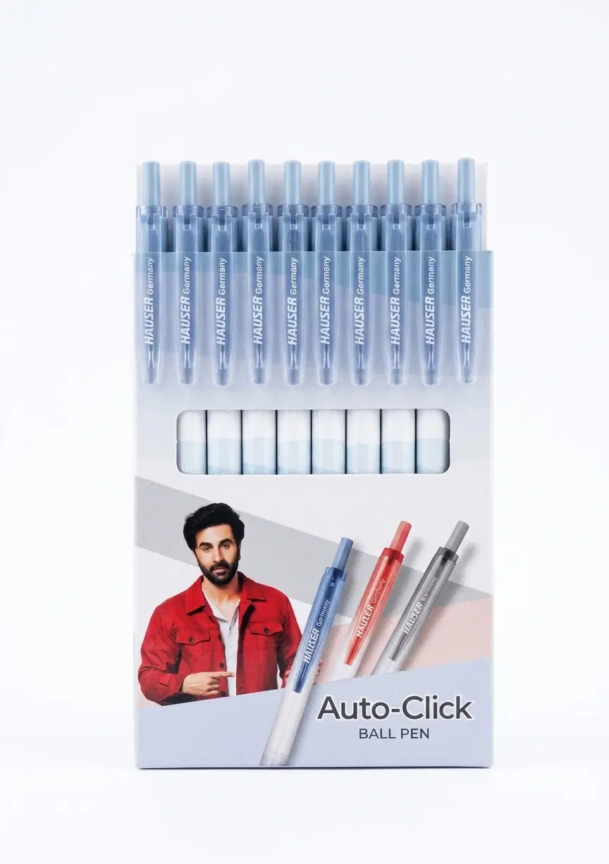 Hauser Auto-click Blue Ball pen