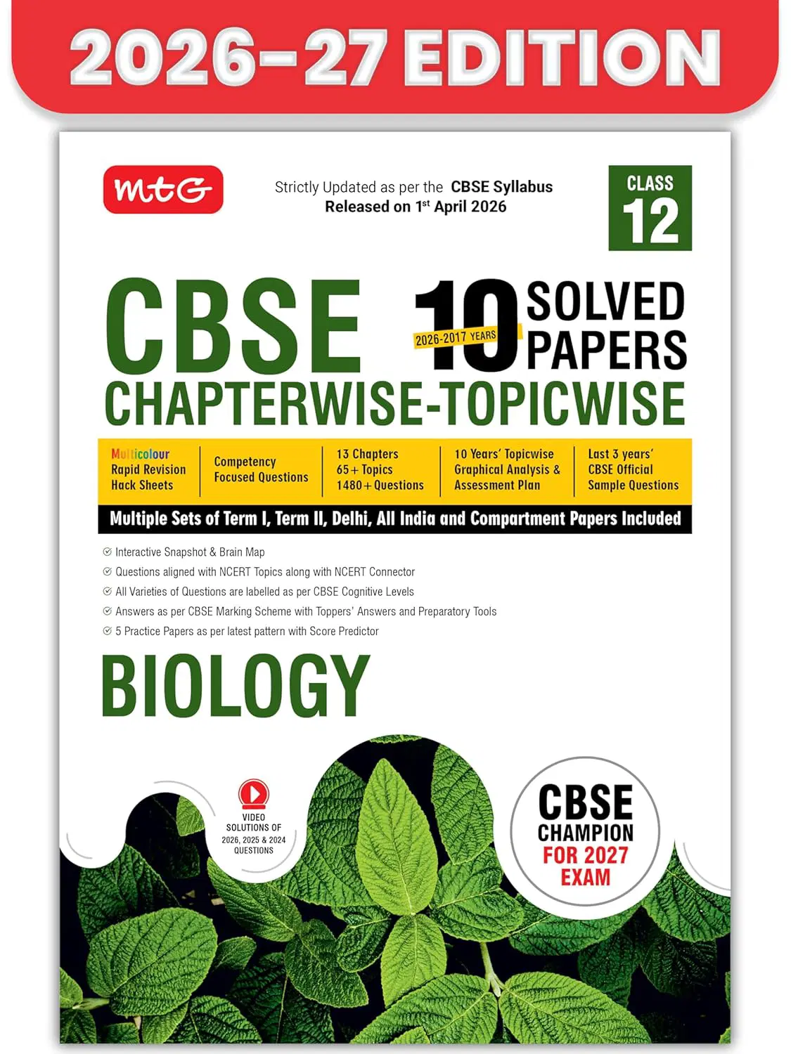MTG Biology Chapterwise-Topicwise Class-12