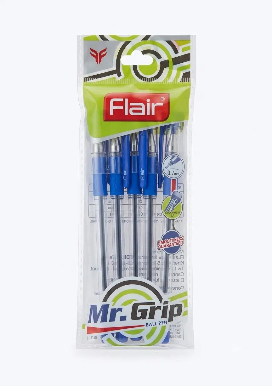 Flair Mr.Grip Blue Ballpoint Pen