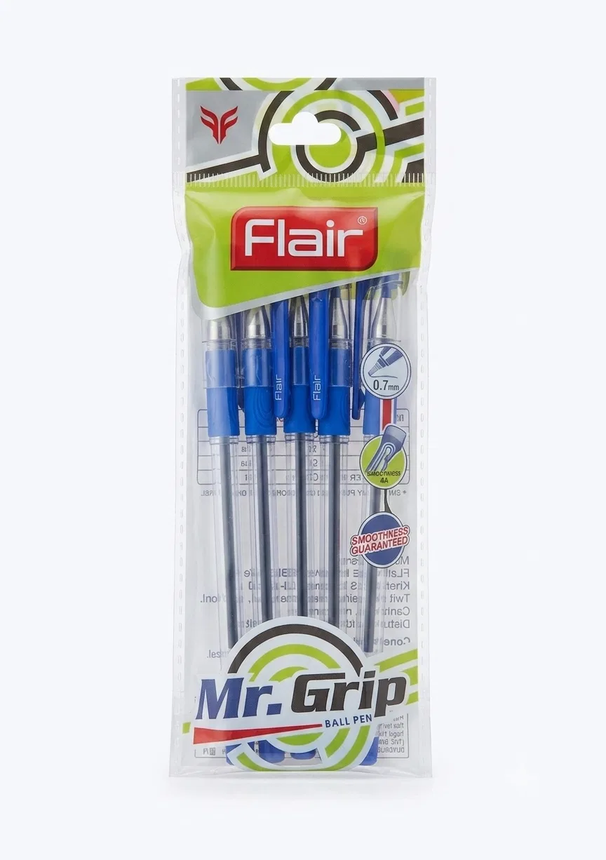 Flair Mr.Grip Blue Ballpoint Pen