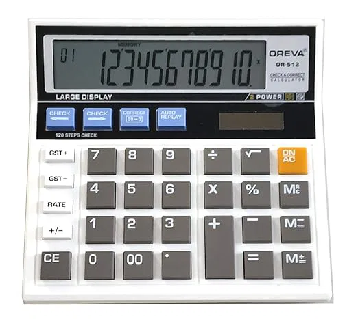 Oreva OR-512 Black Solar & Battery Calculator