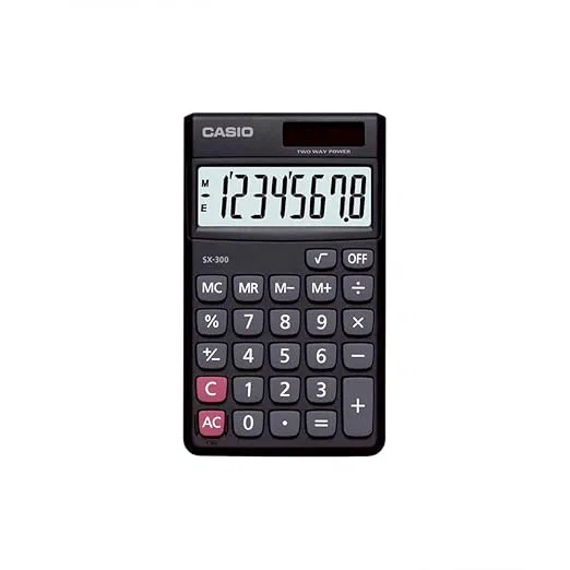 Casio SX-300 Black Portable Calculator
