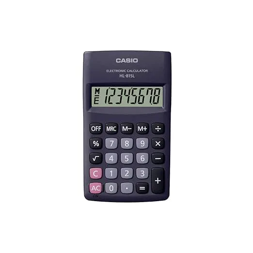 Casio HL-815L-BK Black Portable Calculator