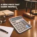 OREVA OR-1600-C 12-Digits Silver Face | Large Display Desktop Calculator – image 3