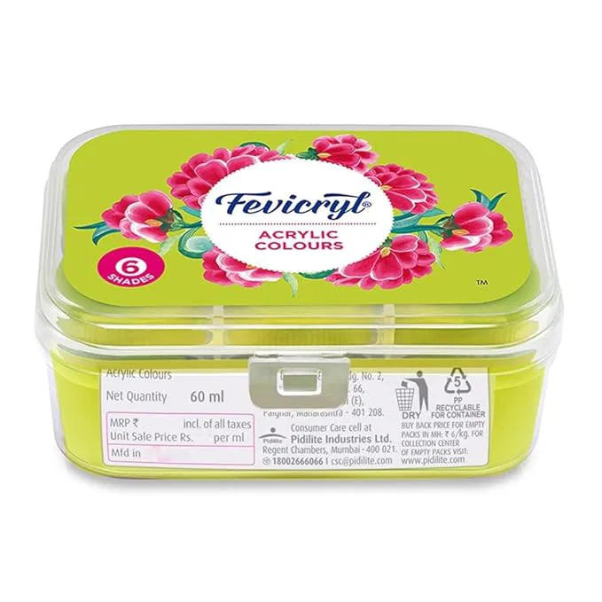 Fevicryl Acrylic Colors 6 Shades 60ml