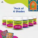 Fevicryl Acrylic Colors 6 Shades 60ml – image 4