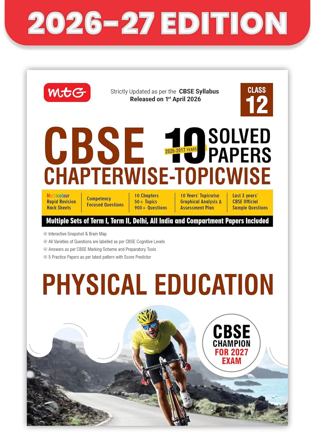 MTG Physical education Chapterwise Topicwise papers Class 12th