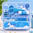 Unicorn Stationery Gift Set for Kids Blue Col. kit set – image 1