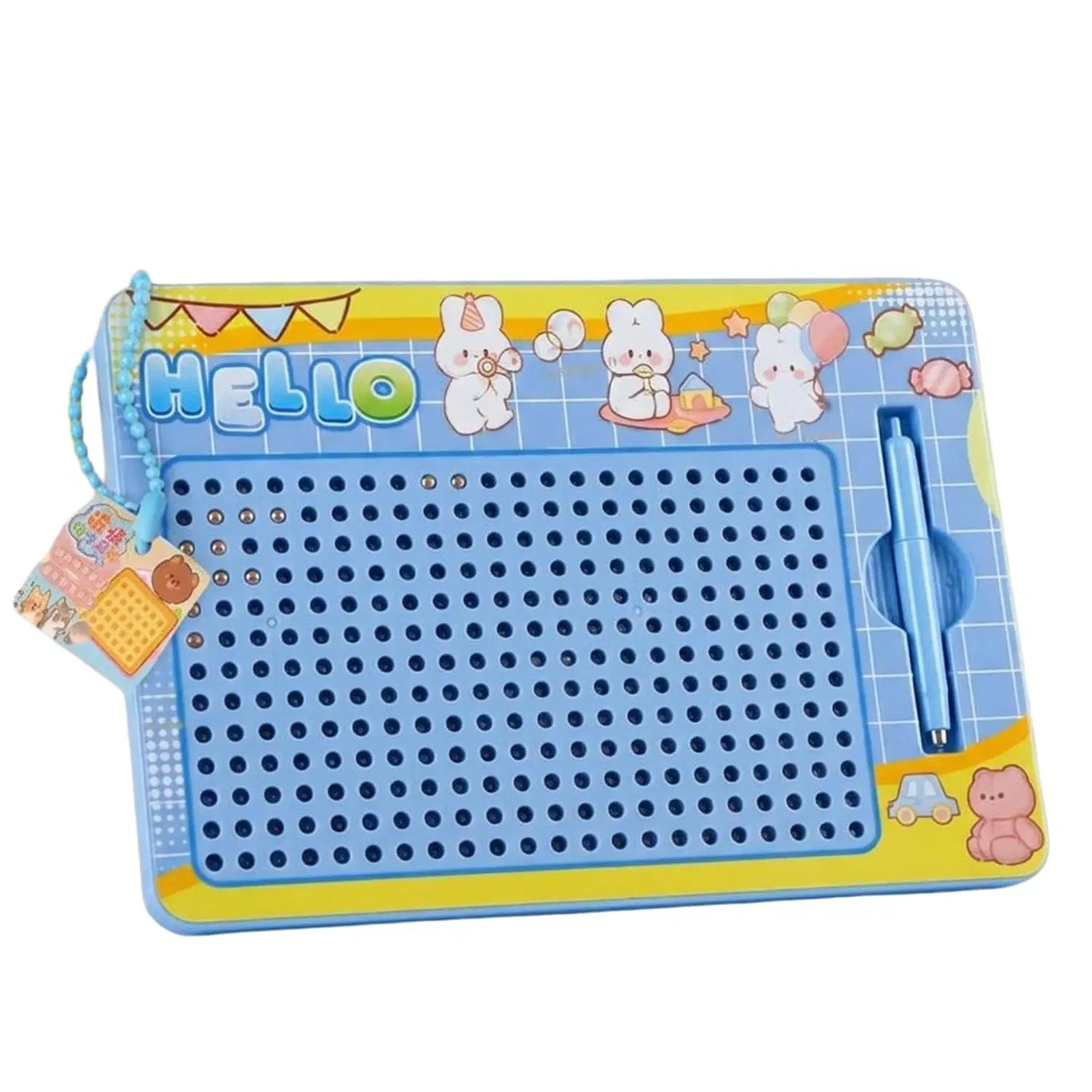 Kids Magnetic Drawing Board with Pen Blue col.