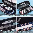 Bookato 3D Pencil Pouch Large Space Case Assorted Prints Unicorn & Frozens print Cute Designs – image 2