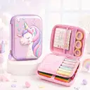 Bookato 3D Pencil Large Case Assorted Prints Unicorn & Frozens print Cute Designs – image 3