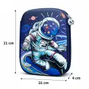 Bookato 3D Pencil Pouch with Large Space, Assorted Prints Different Marvel & Space Boy Designs – image 6