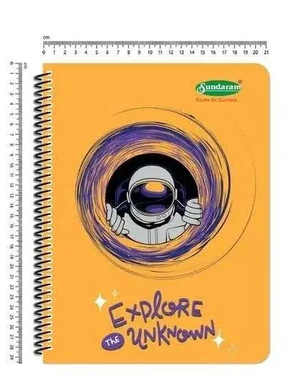 Sundaram A4 Spiral Regiter – 400 Pages Rulled Bright White Paper