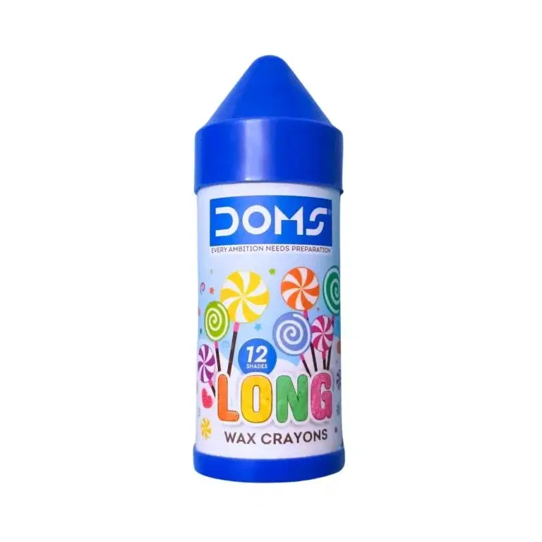 Doms Long Plastic crayon 12 shades