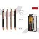 Unomax Excella Metal Blue Ball Pen Black Body with box pack – image 4