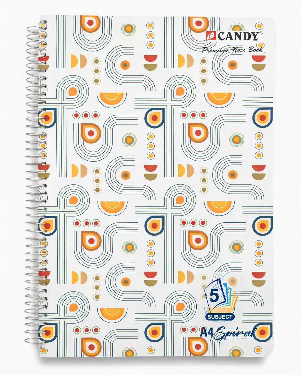 Candy 5 Subject Unrulled Spiral Register Page-400