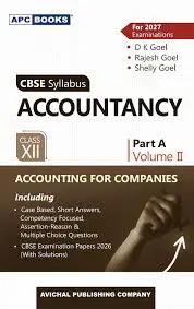 CBSE ACCOUNTANCY PART A VOL II CLASS -12  FOR 2027 EXAMINATIONS