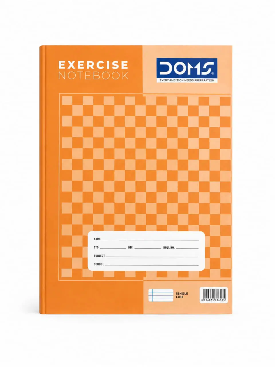 Doms Exercise Notebook Single line (Hindi)