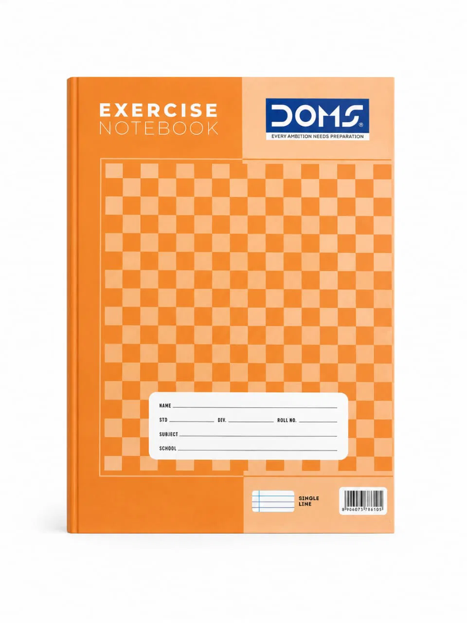 Doms Exercise Notebook Single line (Hindi)