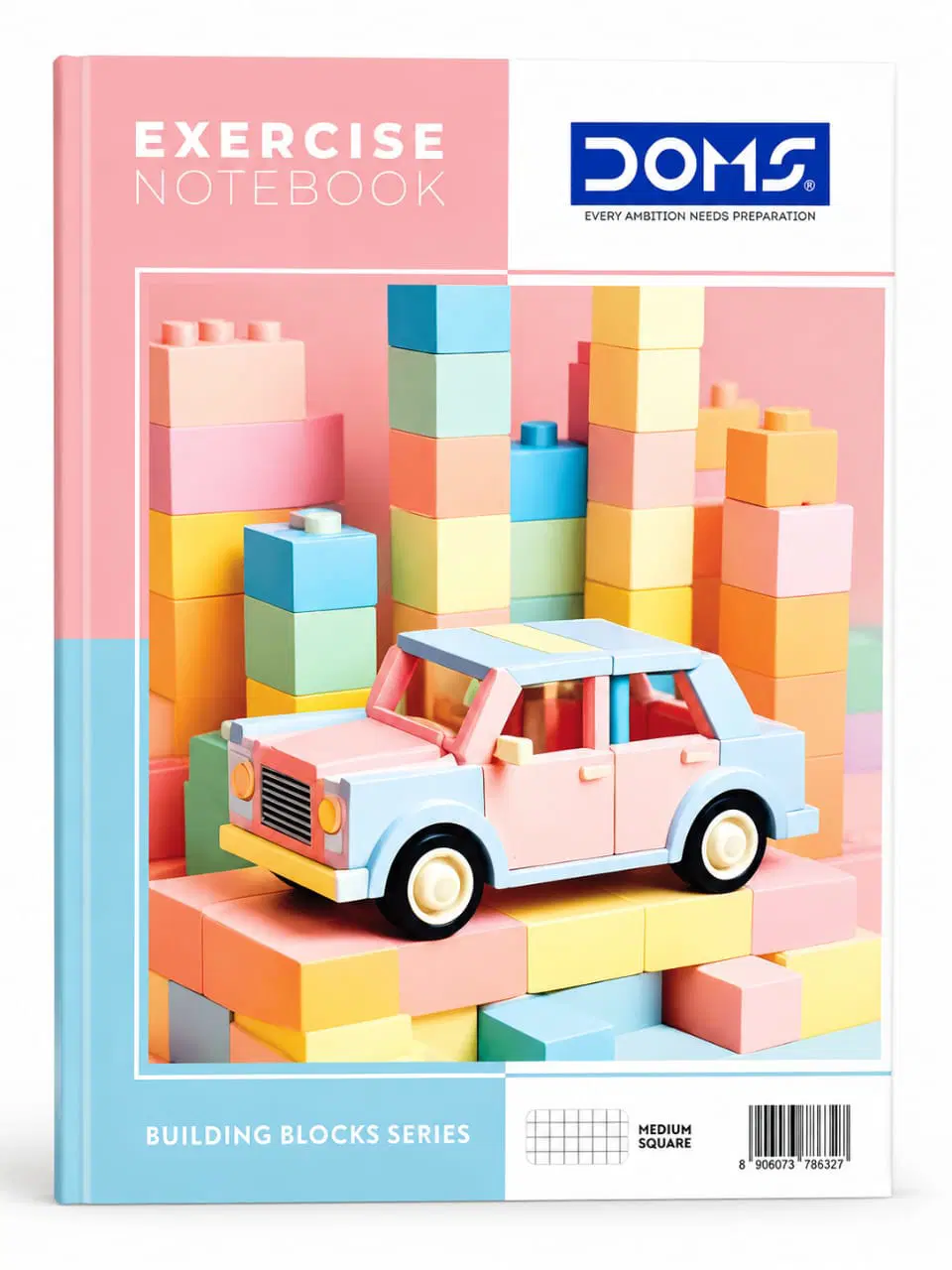 Doms Square Block Math Exercise Notebook